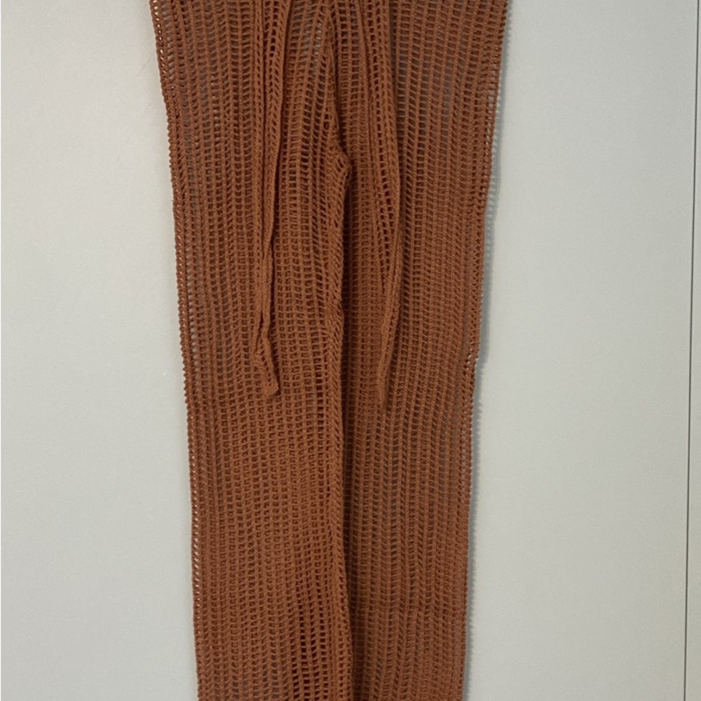 Emory Park Tan Crochet Trousers